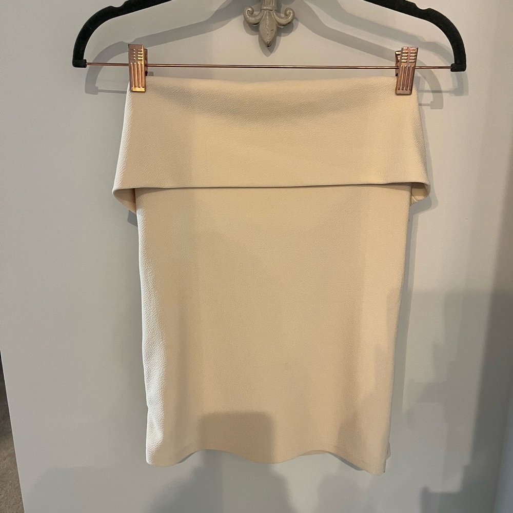 Zara Cream strapless tank